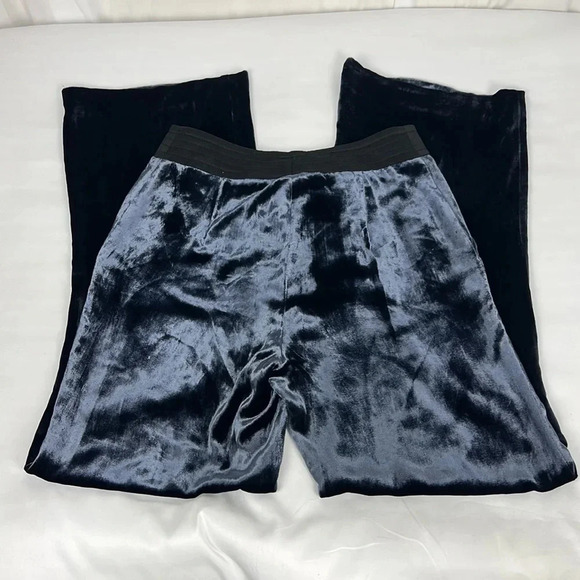 Tara Jarmon 36 Velvet Front Pocket Silk Rayon Blend Shimmery Pant - Picture 4 of 8